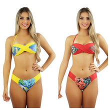 Carregar imagem no visualizador da galeria, Novo Biquini Capri Faixas Laterais Grossas Sem Elástico Verão L2